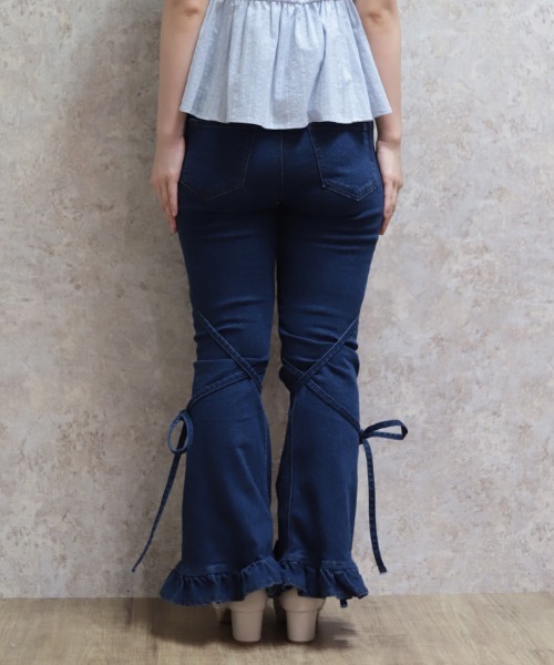 axes femme(アクシーズファム)の「リボン付ストレッチデニムPT(その他パンツ・レディース・インディゴブルー/ワンウォッシュ・LARGE/MEDIUM)」の21枚目の写真