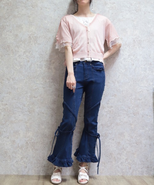 axes femme(アクシーズファム)の「リボン付ストレッチデニムPT(その他パンツ・レディース・インディゴブルー/ワンウォッシュ・LARGE/MEDIUM)」の22枚目の写真