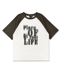 BUNKERBUSTER（バンカーバスター）の「フェイドタイポレギュラーハーフTシャツ MQ2TU257_BROWN（Tシャツ/カットソー）」