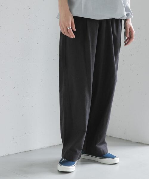 FORK&SPOON（フォークアンドスプーン）の「FORK&SPOON　コットンナイロンイージーパンツ（その他パンツ・メンズ・ブラック・4/5）」の4枚目の写真