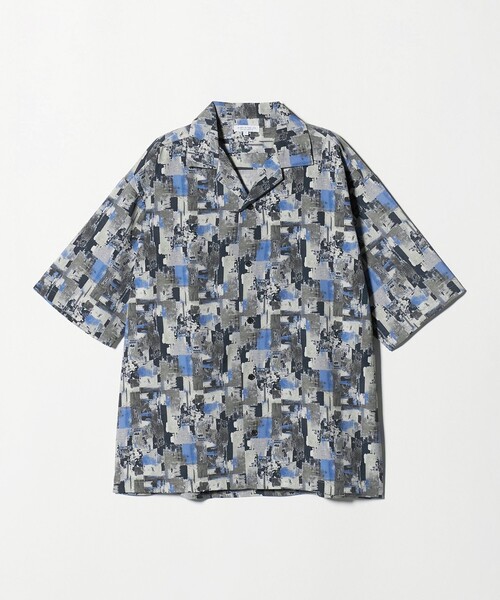 A DAY IN THE LIFE UNITED ARROWS(アデイインザライフユナイテッドアローズ)の「ヴィンテージプリント ワイド オープンカラーシャツ<A DAY IN THE LIFE>(シャツ/ブラウス・メンズ・ナチュラル/グレー系/ブラック・L/M)」の3枚目の写真