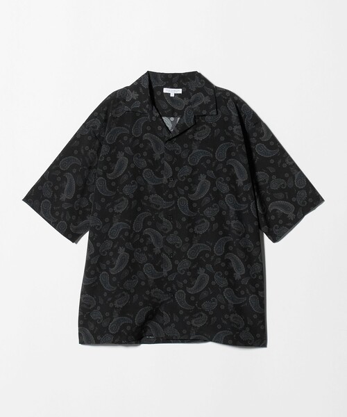 A DAY IN THE LIFE UNITED ARROWS(アデイインザライフユナイテッドアローズ)の「ヴィンテージプリント ワイド オープンカラーシャツ<A DAY IN THE LIFE>(シャツ/ブラウス・メンズ・ナチュラル/グレー系/ブラック・L/M)」の2枚目の写真