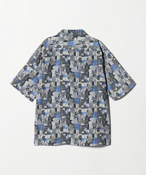 A DAY IN THE LIFE UNITED ARROWS(アデイインザライフユナイテッドアローズ)の「ヴィンテージプリント ワイド オープンカラーシャツ<A DAY IN THE LIFE>(シャツ/ブラウス・メンズ・ナチュラル/グレー系/ブラック・L/M)」の4枚目の写真