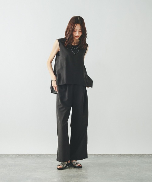 GLOBAL WORK(グローバルワーク)の「Airy Breezeサロペット/645015(サロペット/オーバーオール・レディース・ダークグレー/ブラウン系その他6・MEDIUM/LARGE)」の3枚目の写真