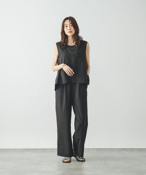 GLOBAL WORK(グローバルワーク)の「Airy Breezeサロペット/645015(サロペット/オーバーオール・レディース・ダークグレー/ブラウン系その他6・MEDIUM/LARGE)」の4枚目の写真