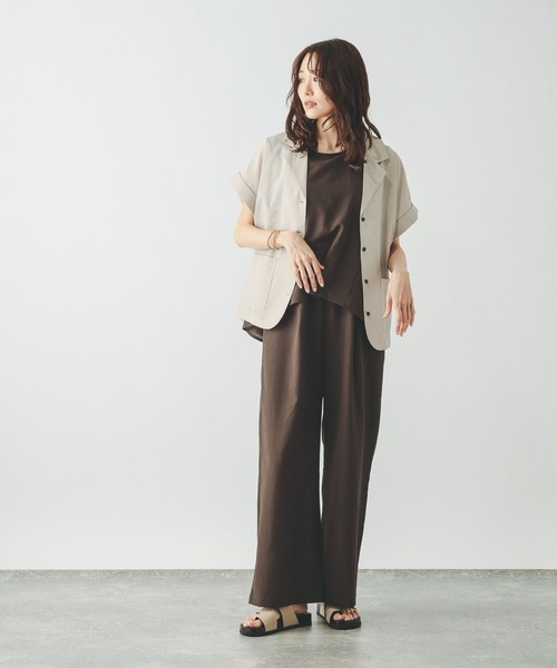 GLOBAL WORK(グローバルワーク)の「Airy Breezeサロペット/645015(サロペット/オーバーオール・レディース・ダークグレー/ブラウン系その他6・MEDIUM/LARGE)」の8枚目の写真