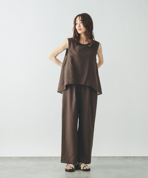 GLOBAL WORK(グローバルワーク)の「Airy Breezeサロペット/645015(サロペット/オーバーオール・レディース・ダークグレー/ブラウン系その他6・MEDIUM/LARGE)」の9枚目の写真