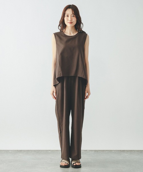 GLOBAL WORK(グローバルワーク)の「Airy Breezeサロペット/645015(サロペット/オーバーオール・レディース・ダークグレー/ブラウン系その他6・MEDIUM/LARGE)」の12枚目の写真