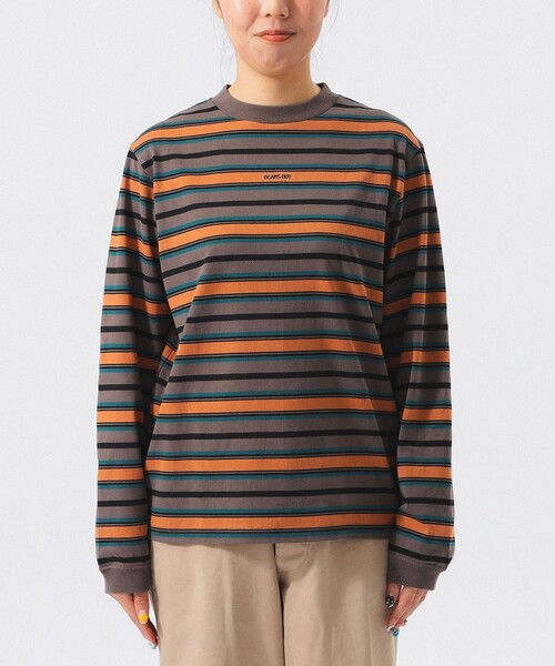 BEAMS BOY(ビームスボーイ)の「ボーイ エンブロイダリー ボーダー ロングスリーブ(Tシャツ/カットソー・レディース・ブラウン/ホワイト系その他7/ネイビー・3/2/1)」の17枚目の写真