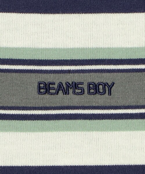 BEAMS BOY(ビームスボーイ)の「ボーイ エンブロイダリー ボーダー ロングスリーブ(Tシャツ/カットソー・レディース・ブラウン/ホワイト系その他7/ネイビー・3/2/1)」の17枚目の写真