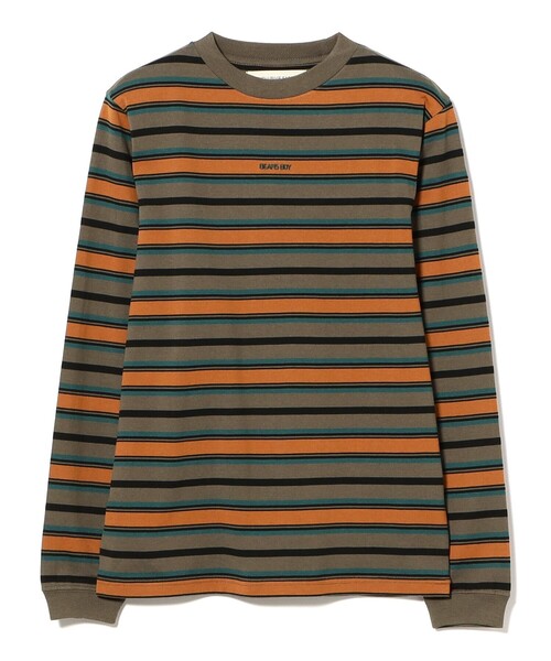 BEAMS BOY(ビームスボーイ)の「ボーイ エンブロイダリー ボーダー ロングスリーブ(Tシャツ/カットソー・レディース・ブラウン/ホワイト系その他7/ネイビー・3/2/1)」の12枚目の写真