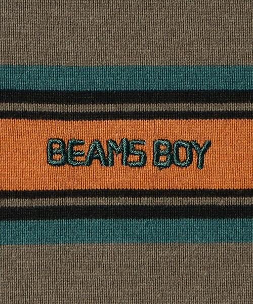 BEAMS BOY(ビームスボーイ)の「ボーイ エンブロイダリー ボーダー ロングスリーブ(Tシャツ/カットソー・レディース・ブラウン/ホワイト系その他7/ネイビー・3/2/1)」の11枚目の写真