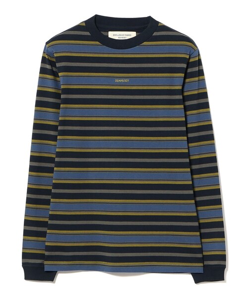 BEAMS BOY(ビームスボーイ)の「ボーイ エンブロイダリー ボーダー ロングスリーブ(Tシャツ/カットソー・レディース・ブラウン/ホワイト系その他7/ネイビー・3/2/1)」の8枚目の写真