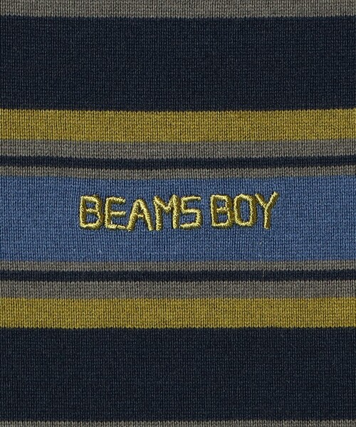 BEAMS BOY(ビームスボーイ)の「ボーイ エンブロイダリー ボーダー ロングスリーブ(Tシャツ/カットソー・レディース・ブラウン/ホワイト系その他7/ネイビー・3/2/1)」の7枚目の写真