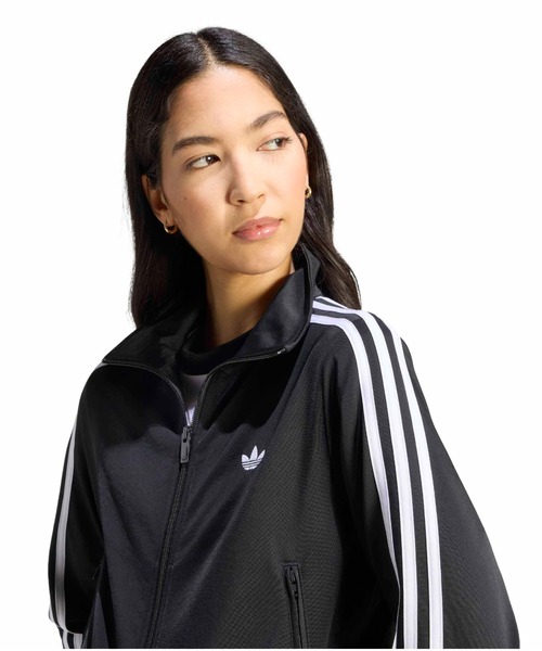adidas(アディダス)の「adidas FIREBIRD CLASSIC TRACK TOP / アディダス ファイヤーバード クラシック トラックトップ(ジャージ・レディース・ブラック・S/M/L)」の4枚目の写真