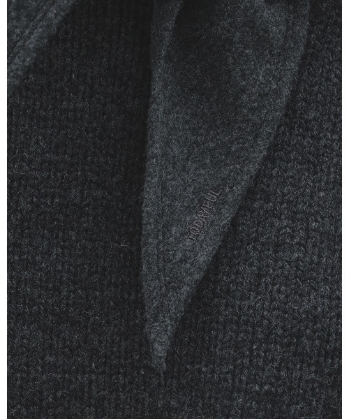 TODAYFUL(トゥデイフル)の「Softwool Scarf(バンダナ/スカーフ・レディース・チャコールグレー/ミント・FREE)」の7枚目の写真
