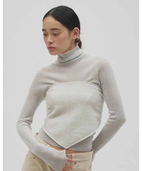 TODAYFUL(トゥデイフル)の「Softwool Scarf(バンダナ/スカーフ・レディース・チャコールグレー/ミント・FREE)」の9枚目の写真