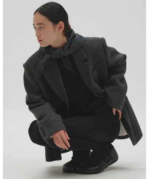 TODAYFUL(トゥデイフル)の「Softwool Scarf(バンダナ/スカーフ・レディース・チャコールグレー/ミント・FREE)」の13枚目の写真