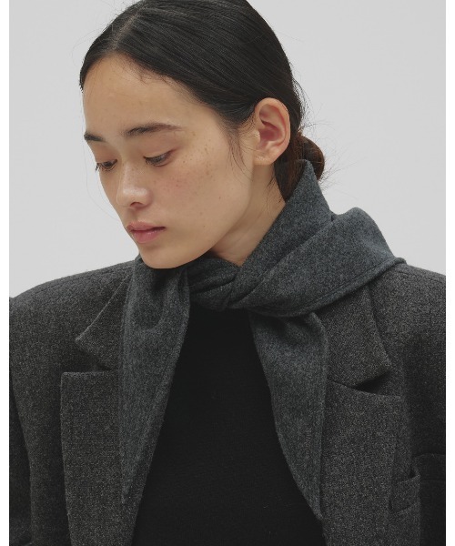 TODAYFUL(トゥデイフル)の「Softwool Scarf(バンダナ/スカーフ・レディース・チャコールグレー/ミント・FREE)」の14枚目の写真
