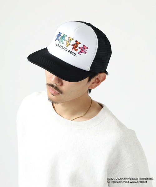 Grateful Dead メッシュキャップ アイコニック スカル ダンシングベア