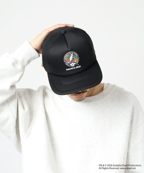 Grateful Dead メッシュキャップ アイコニック スカル ダンシングベア