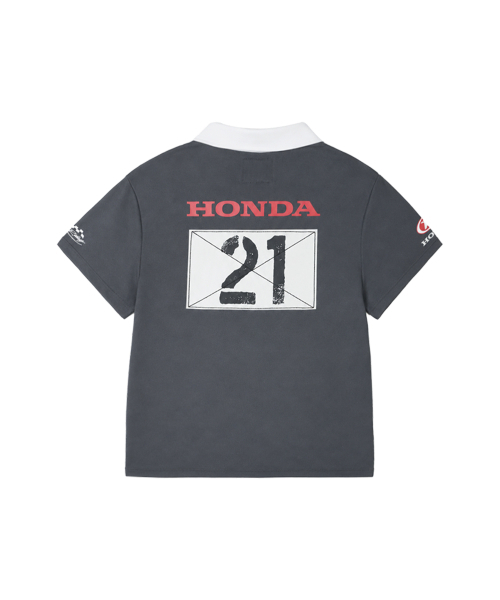 PHYPS MOTORCYCLE(フィップスモーターサイクル)の「Womens Moto Patch Polo Shirt Navy(ポロシャツ・レディース・その他・SMALL/MEDIUM)」の7枚目の写真