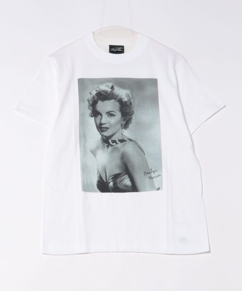 StPT(エスティーピーティー)の「【MARILYN MONROE/マリリン・モンロー】フォトTシャツ ピグメント染め ヴィンテージ ユニセックス モノクロ クローズアップ(Tシャツ/カットソー・メンズ・ブラック/ホワイト・MEDIUM/LARGE/X-LARGE/SMALL)」の4枚目の写真