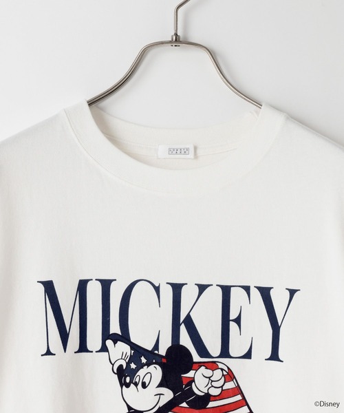 LOWRYS FARM(ローリーズファーム)の「MICKEY/フラッグT 903289(Tシャツ/カットソー・レディース・ネイビー/ホワイト・FREE)」の10枚目の写真