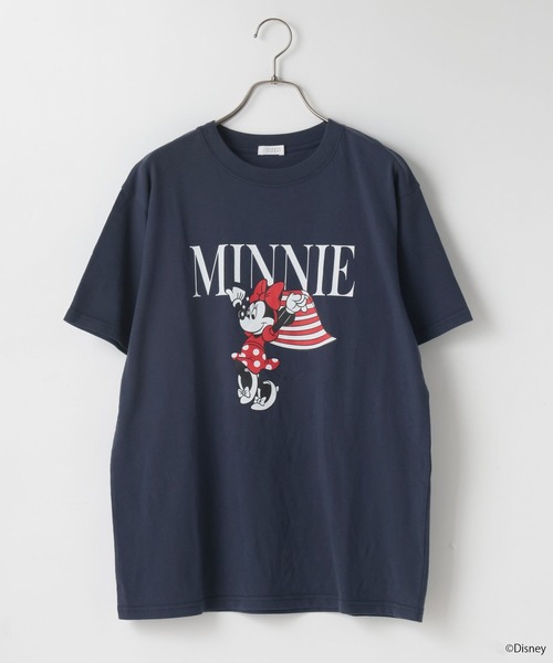 LOWRYS FARM(ローリーズファーム)の「MICKEY/フラッグT 903289(Tシャツ/カットソー・レディース・ネイビー/ホワイト・FREE)」の16枚目の写真