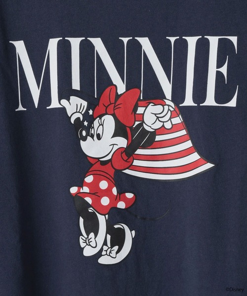LOWRYS FARM(ローリーズファーム)の「MICKEY/フラッグT 903289(Tシャツ/カットソー・レディース・ネイビー/ホワイト・FREE)」の17枚目の写真