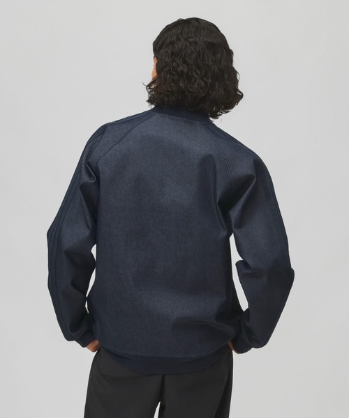 adidas（アディダス）の「【別注】アディダス adidas M LUXA DENIM BOMBER ジャケット AP 限定コラボ（デニムジャケット・メンズ・ブラック/ネイビー・3L/L/M/S/LL）」の4枚目の写真