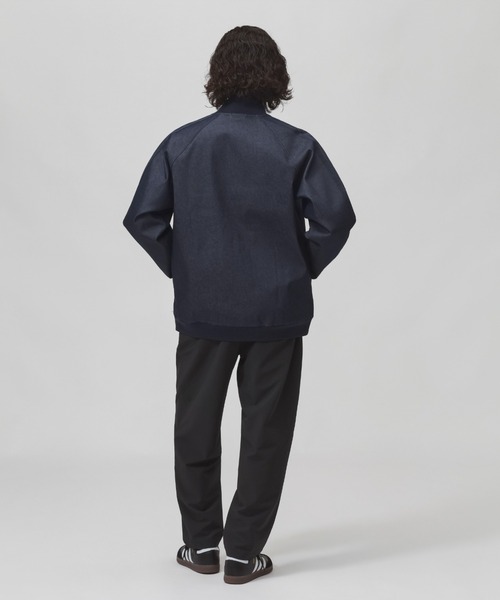 adidas（アディダス）の「【別注】アディダス adidas M LUXA DENIM BOMBER ジャケット AP 限定コラボ（デニムジャケット・メンズ・ブラック/ネイビー・3L/L/M/S/LL）」の7枚目の写真