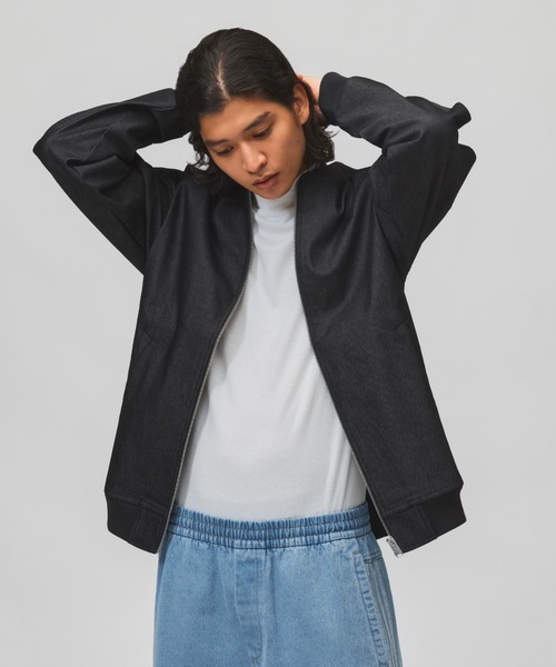 adidas（アディダス）の「【別注】アディダス adidas M LUXA DENIM BOMBER ジャケット AP 限定コラボ（デニムジャケット・メンズ・ブラック/ネイビー・3L/L/M/S/LL）」の19枚目の写真