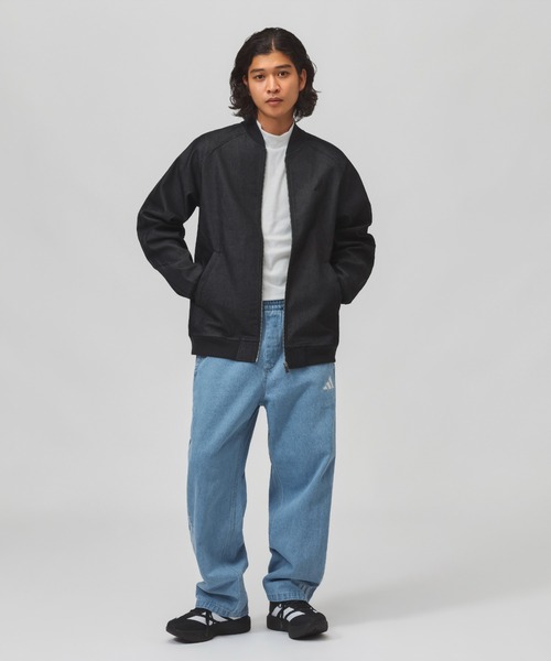 adidas（アディダス）の「【別注】アディダス adidas M LUXA DENIM BOMBER ジャケット AP 限定コラボ（デニムジャケット・メンズ・ブラック/ネイビー・3L/L/M/S/LL）」の22枚目の写真