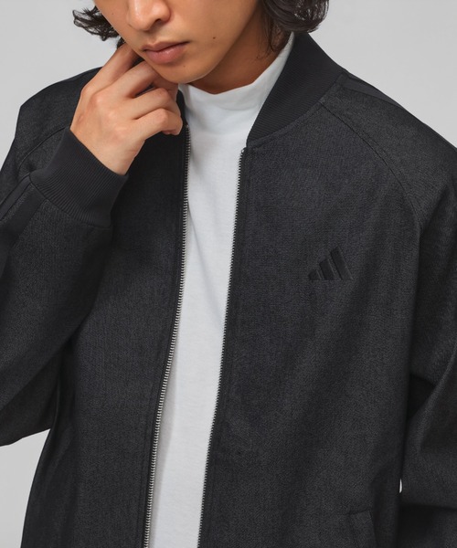 adidas（アディダス）の「【別注】アディダス adidas M LUXA DENIM BOMBER ジャケット AP 限定コラボ（デニムジャケット・メンズ・ブラック/ネイビー・3L/L/M/S/LL）」の14枚目の写真