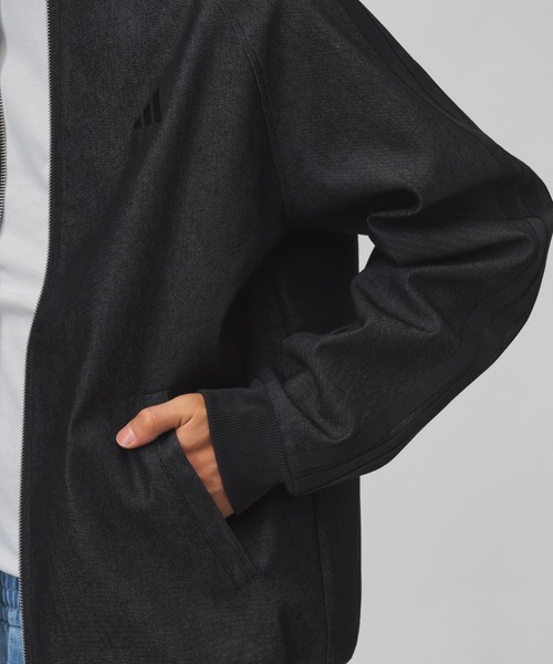 adidas（アディダス）の「【別注】アディダス adidas M LUXA DENIM BOMBER ジャケット AP 限定コラボ（デニムジャケット・メンズ・ブラック/ネイビー・3L/L/M/S/LL）」の15枚目の写真