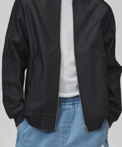 adidas（アディダス）の「【別注】アディダス adidas M LUXA DENIM BOMBER ジャケット AP 限定コラボ（デニムジャケット・メンズ・ブラック/ネイビー・3L/L/M/S/LL）」の16枚目の写真