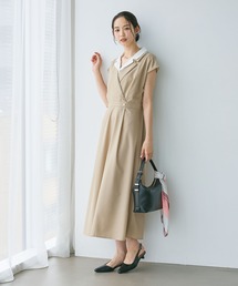 レイヤード風フレンチスリーブワンピース/1043556