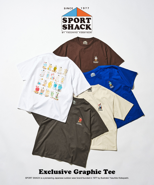417 EDIFICE（フォーワンセブンエディフィス）の「SPORT SHACK × 417 グラフィックTシャツ（Tシャツ/カットソー・メンズ・ホワイト/ブルー/ライトグレー/ブラウン/ブラック系その他・MEDIUM/LARGE）」の6枚目の写真