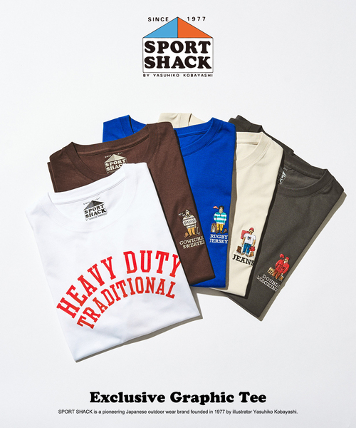 417 EDIFICE（フォーワンセブンエディフィス）の「SPORT SHACK × 417 グラフィックTシャツ（Tシャツ/カットソー・メンズ・ホワイト/ブルー/ライトグレー/ブラウン/ブラック系その他・MEDIUM/LARGE）」の7枚目の写真
