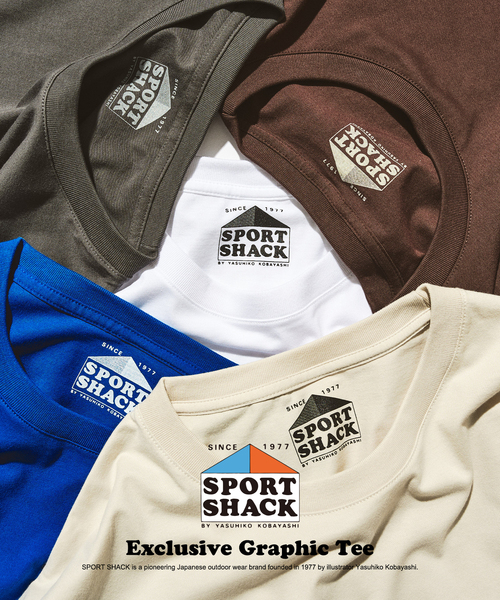 417 EDIFICE（フォーワンセブンエディフィス）の「SPORT SHACK × 417 グラフィックTシャツ（Tシャツ/カットソー・メンズ・ホワイト/ブルー/ライトグレー/ブラウン/ブラック系その他・MEDIUM/LARGE）」の9枚目の写真