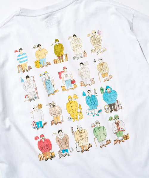 417 EDIFICE（フォーワンセブンエディフィス）の「SPORT SHACK × 417 グラフィックTシャツ（Tシャツ/カットソー・メンズ・ホワイト/ブルー/ライトグレー/ブラウン/ブラック系その他・MEDIUM/LARGE）」の18枚目の写真