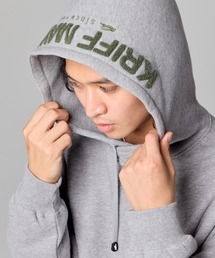 KRIFF MAYER（クリフメイヤー）の「サガラ刺繍裏起毛パーカー(フードロゴ)（スウェット）」