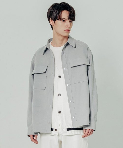 ADHOC(アドホック)の「男性アウトポケットシャケット (LT-MINT) (HZ2LS02_60)(その他アウター・メンズ・その他・95)」の1枚目の写真