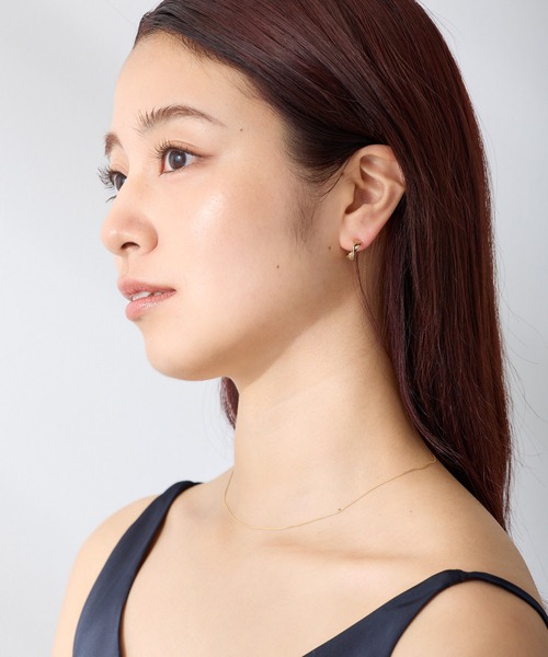 CALIN STANDARD(カリンスタンダード)の「◆金属アレルギー対応◆◆made in japan◆ 【高品質ポスト】【純金・純銀厚メッキ】ツイストシャイン ジルコニアセラミックポストピアス(ピアス(両耳用)・レディース・ゴールド/ピンクゴールド/シルバー・FREE)」の10枚目の写真