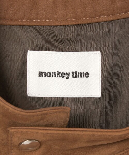 MONKEY TIME(モンキータイム)の「ゴート スエード リブ ジャケット(ブルゾン・メンズ・ブラウン・S/M/L/XL)」の12枚目の写真