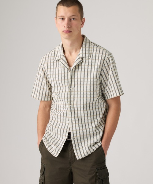 Levi's(リーバイス)の「Levi's/リーバイス サンセットキャンプシャツ スタンダードフィット(シャツ/ブラウス・メンズ・ホワイト・XL/L/S/M)」の1枚目の写真