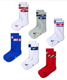 NIKE | ナイキ エブリデイ キッズ クッションド クルー ソックス (6足) / Nike Everyday Kids' Cushioned Crew Socks (6 Pairs) IQ2237-904 Multi-Color(ソックス/靴下)