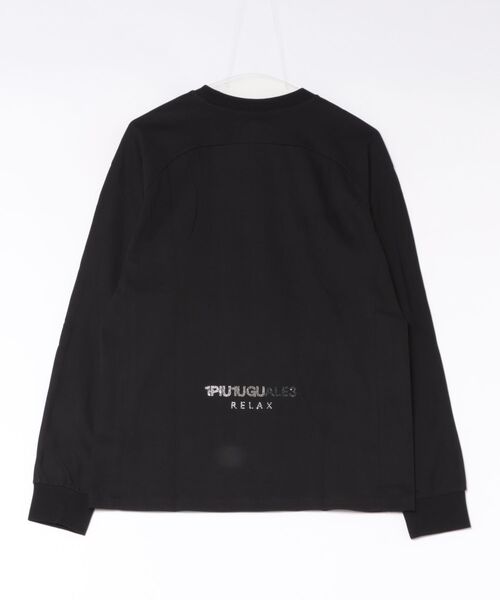 1PIU1UGUALE3 RELAX (ウノピゥウノウグァーレトレ リラックス)の「【1PIU1UGUALE3 RELAX】SNOOPY & WOODSTOCK LINESTONE L/S(Tシャツ/カットソー・メンズ・ブラック/ホワイト・X-LARGE/LARGE/MEDIUM)」の3枚目の写真