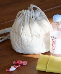 【WEB先行予約】[TAION/タイオン] ドロストダウン巾着バッグ(WEB限定)